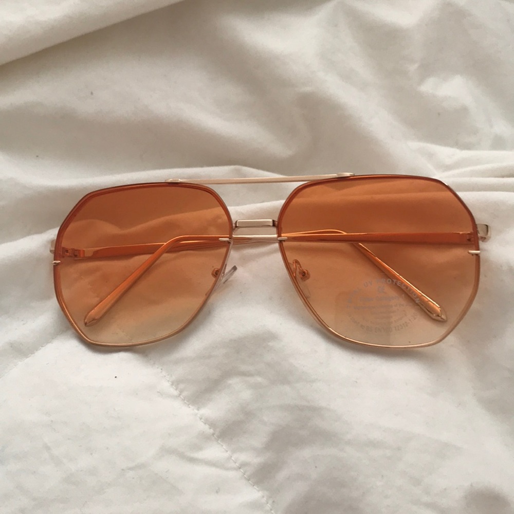 Orange Tinted Sunglasses